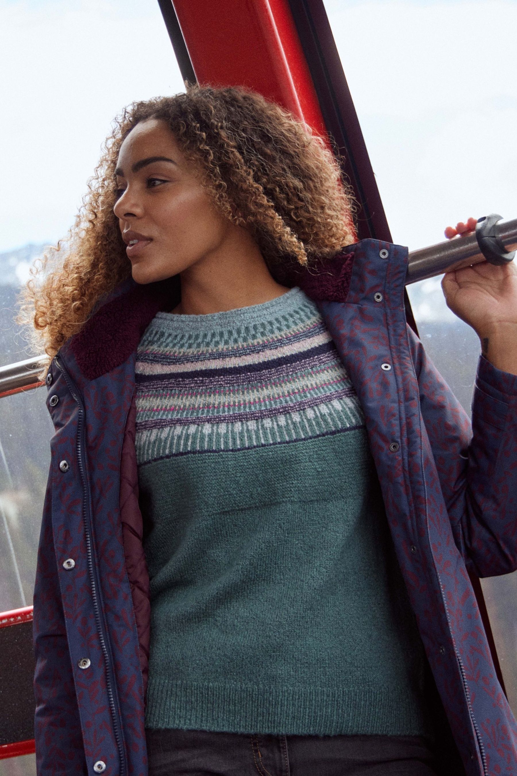Weird fish fair isle jumper top