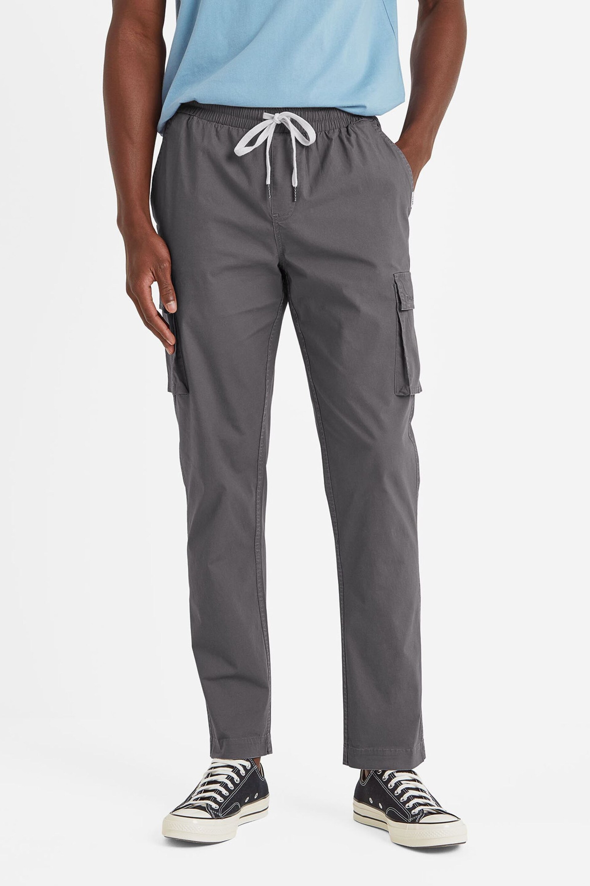 Tog 24 Grey Silas Cargo Trousers - Image 1 of 5