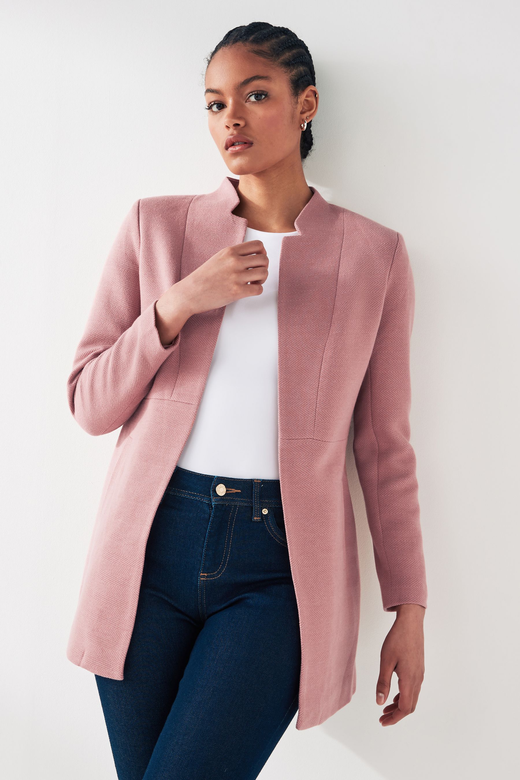 Pink coatigan next shop