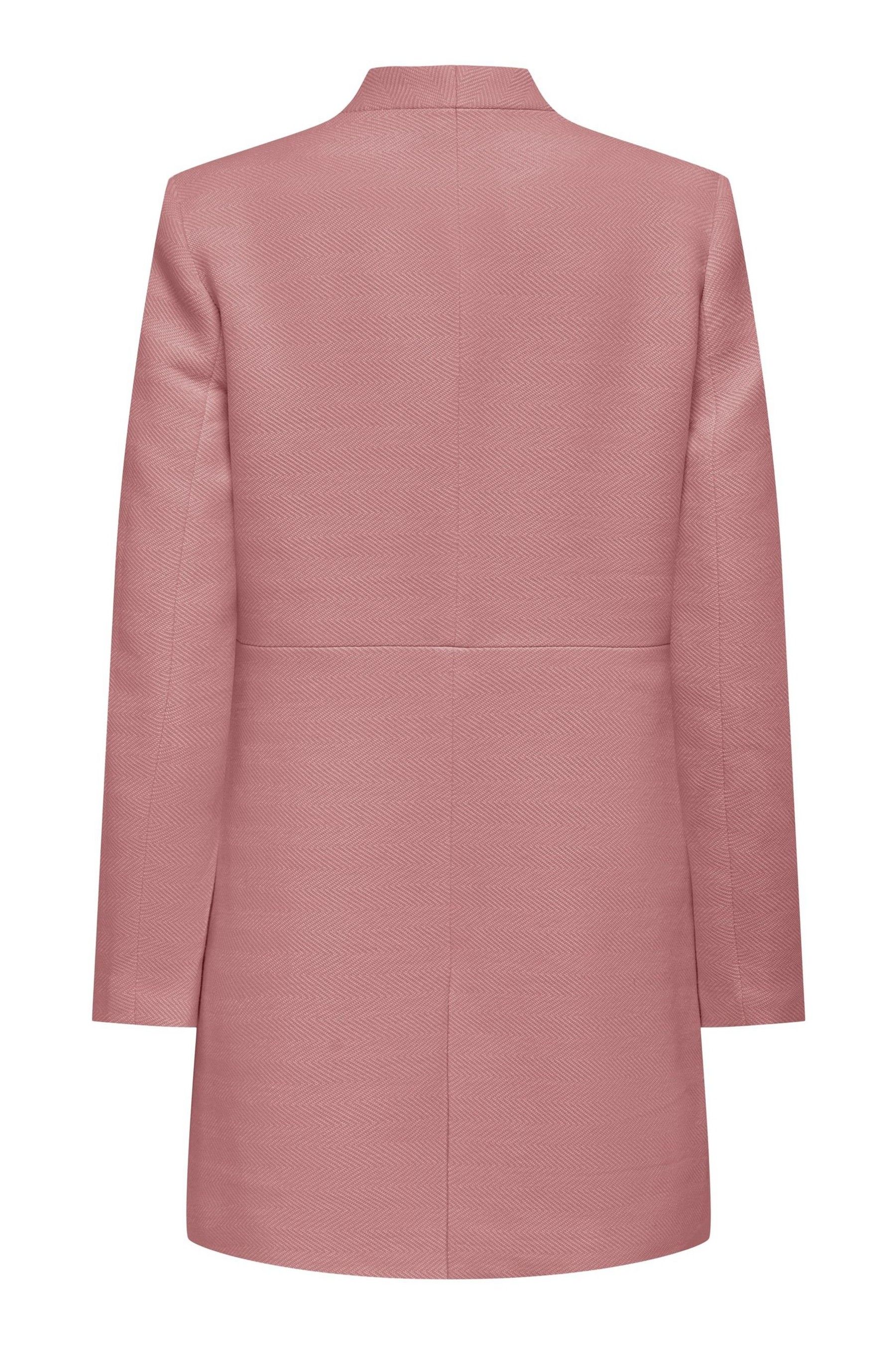 Buy ONLY Pink Collarless Coatigan from Next Luxembourg