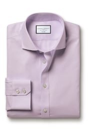 Charles Tyrwhitt Non-iron Twill Cutaway Slim Fit 100% Cotton Shirt - Image 4 of 6