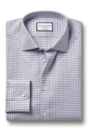 Charles Tyrwhitt Light blue Stripe Egyptian Cotton Slim Fit Shirt - Image 4 of 6