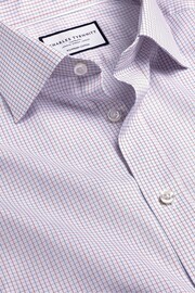 Charles Tyrwhitt Red Stripe Egyptian Cotton Slim Fit Shirt - Image 5 of 6