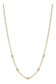 Inicio Gold Plated Cubic Zirconia Kiss Necklace - Image 1 of 2