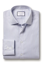 Charles Tyrwhitt Blue Stripe Egyptian Cotton Slim Fit Shirt - Image 4 of 6