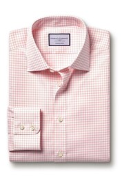 Charles Tyrwhitt Pink Stripe Egyptian Cotton Slim Fit Shirt - Image 4 of 6