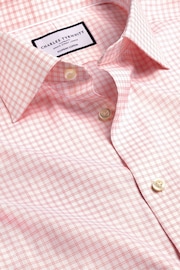 Charles Tyrwhitt Pink Stripe Egyptian Cotton Slim Fit Shirt - Image 5 of 6