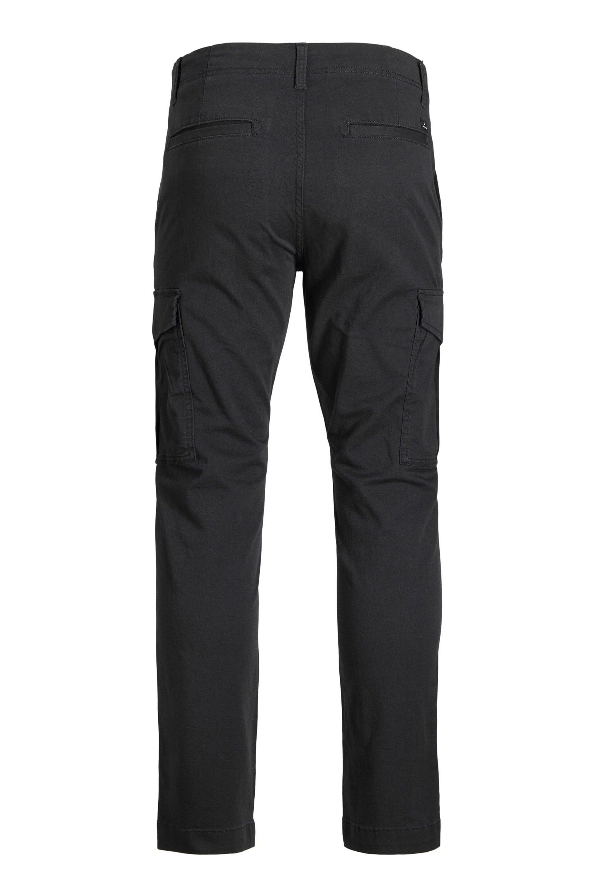 JACK & JONES JUNIOR Cargo Black Trousers - Image 7 of 7