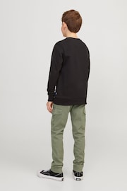 JACK & JONES JUNIOR Cargo Black Trousers - Image 3 of 6