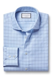 Charles Tyrwhitt Light blue Non-iron Mayfair Weave Cutaway Slim Fit Shirt - Image 3 of 5