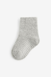 Blue/Grey 7 Pack Baby Socks (0mths-2yrs) - Image 7 of 8