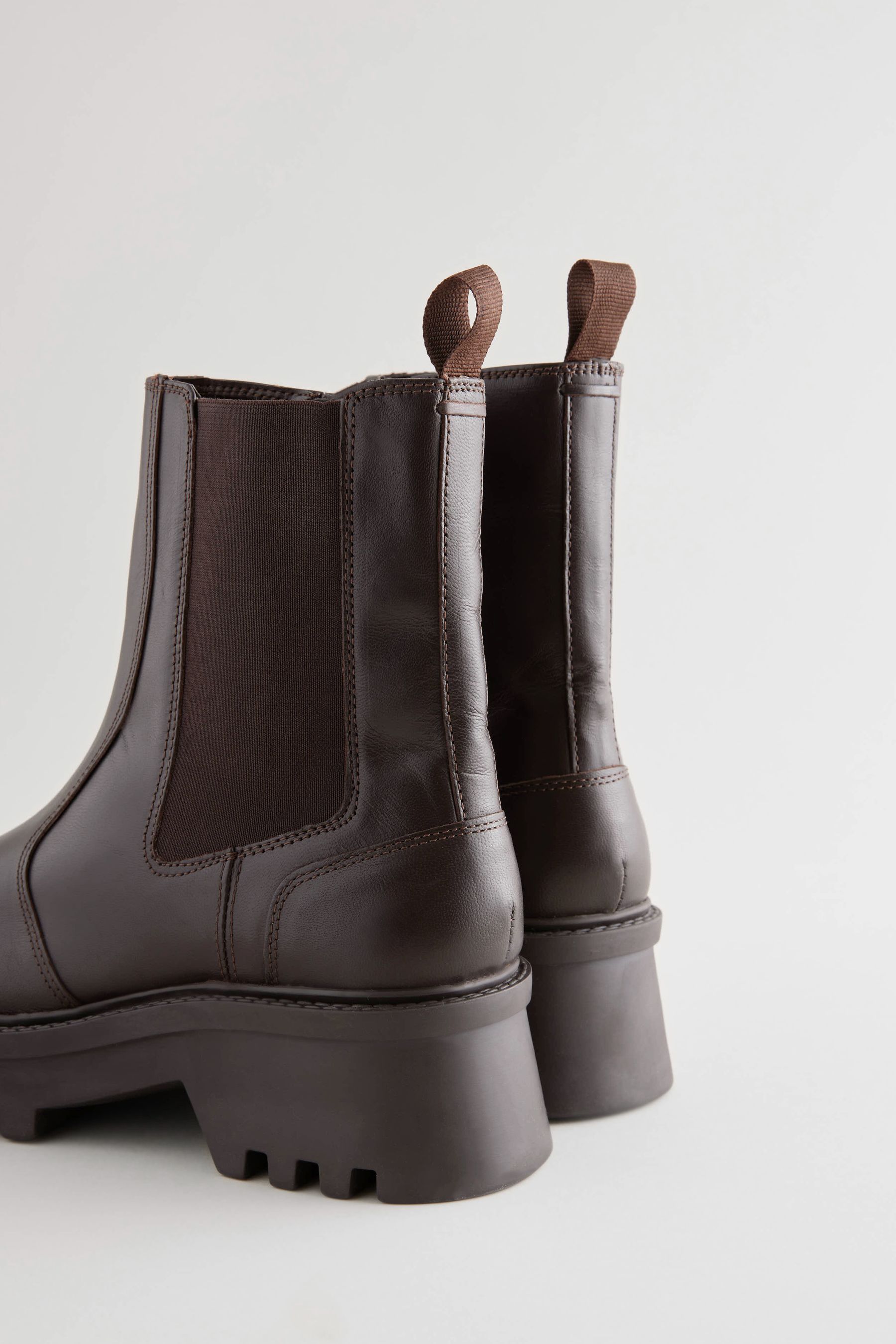 Buy Chocolate Brown Forever Comfort Leather Chunky Chelsea Boots from the Next UK online shop