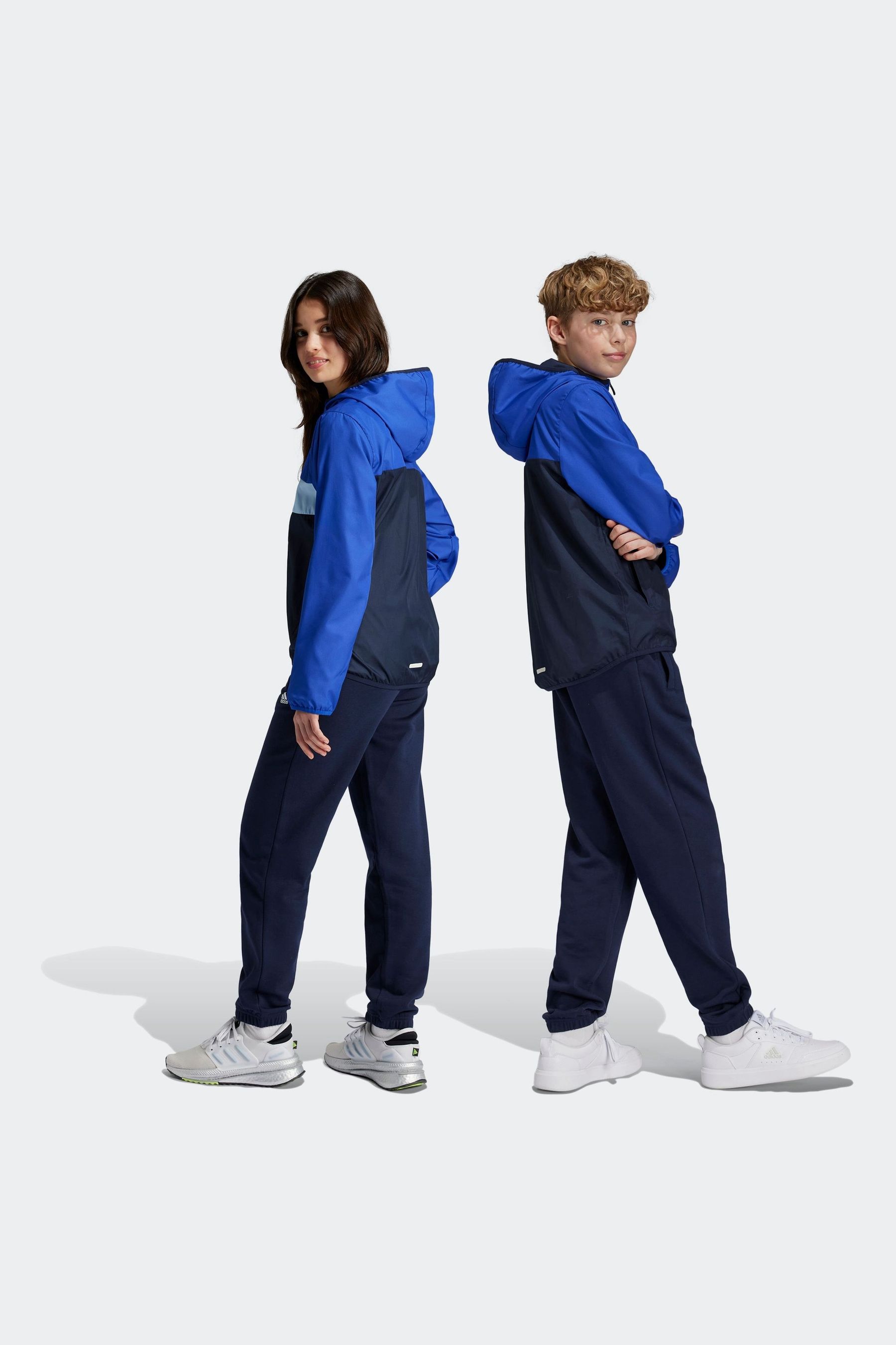 Adidas navy fleece joggers hot sale