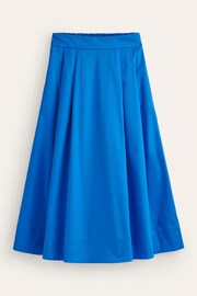 Boden Blue Isabella Cotton Sateen Skirt - Image 5 of 5