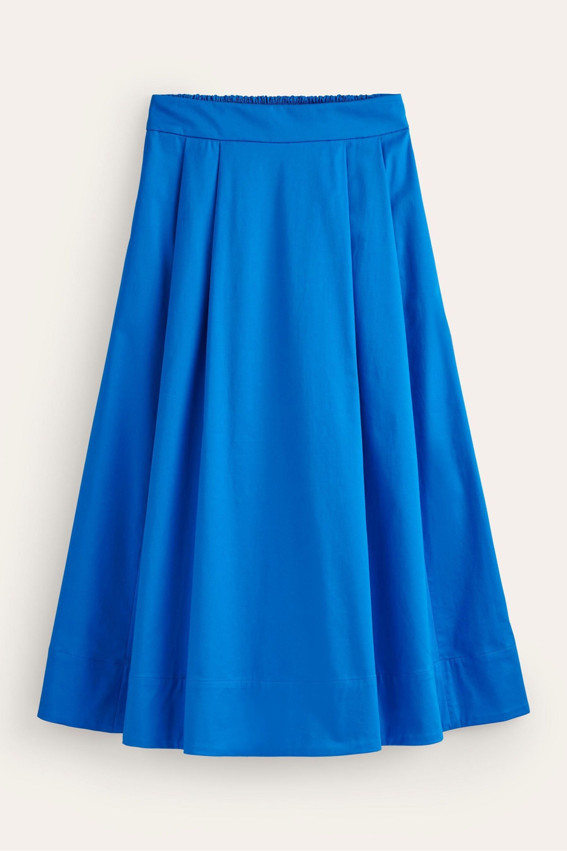 Boden Blue Petite Isabella Cotton Sateen Skirt - Image 5 of 5