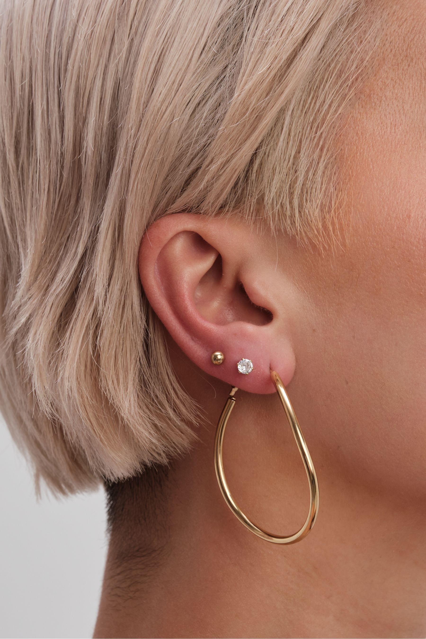 Large twisted hoop earrings cheap