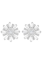 Jon Richard Silver Tone Baguette Starburst Stud Earrings - Image 2 of 4