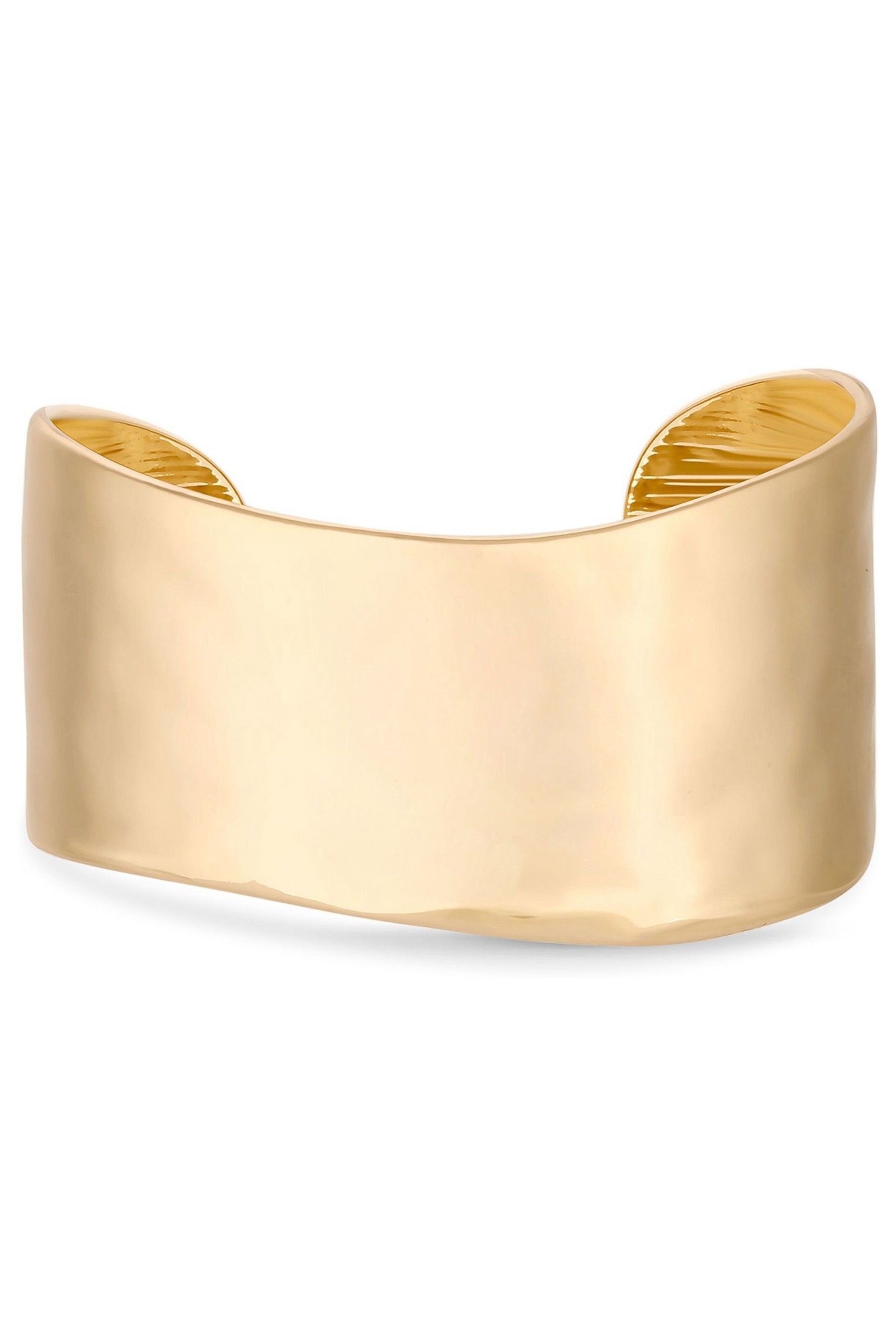 Gold hammered cuff bracelet 2025