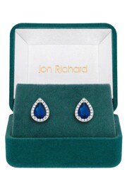 Jon Richard Silver Tone Gift Boxed Cubic Zirconia Stud Earrings - Image 1 of 4