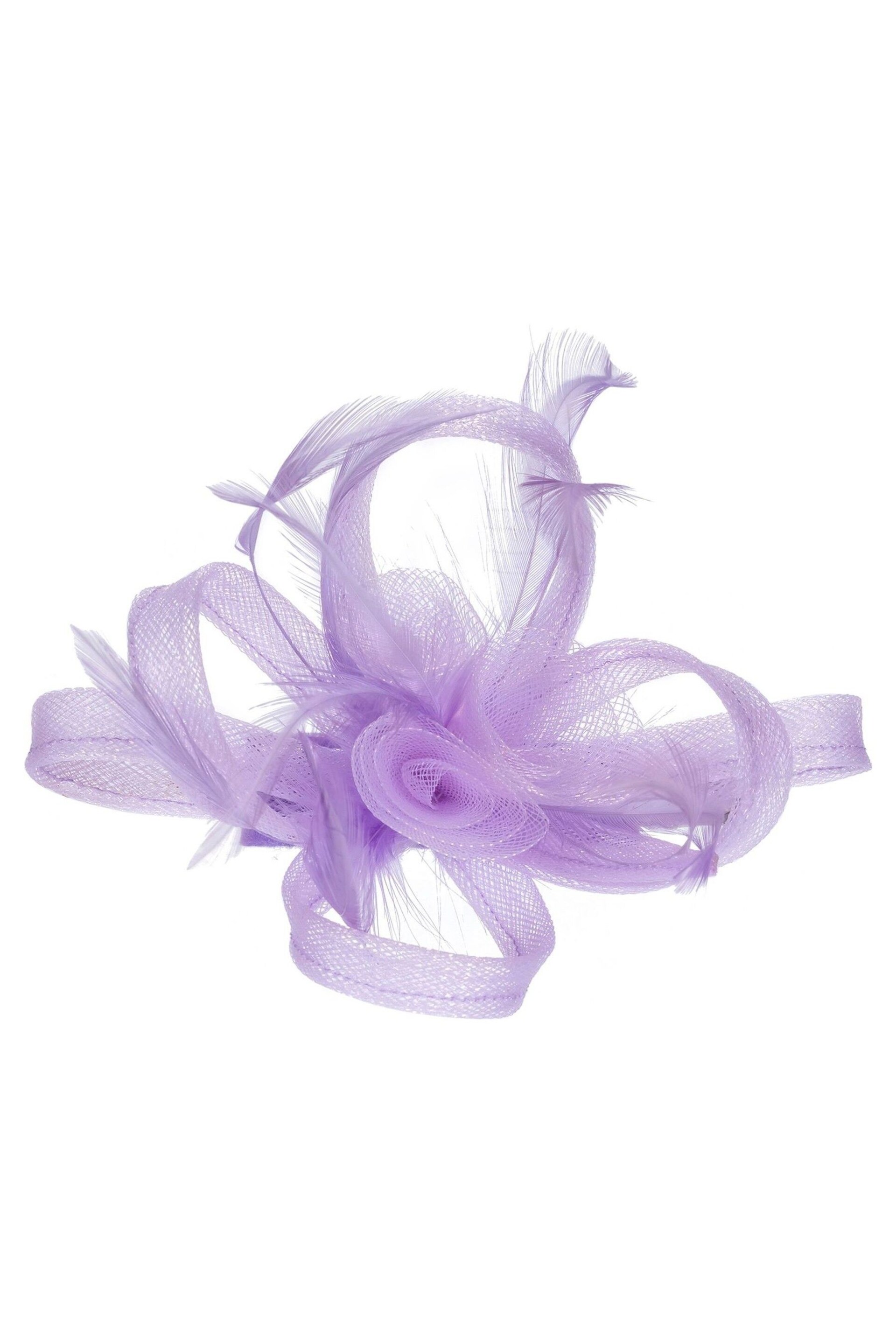 Jon Richard Purple Small Feather Fascinator Clip - Image 1 of 3