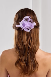 Jon Richard Purple Small Feather Fascinator Clip - Image 3 of 3