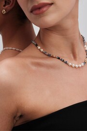 Jon Richard Gold Tone Pearl And Bead Necklace - Image 2 of 3