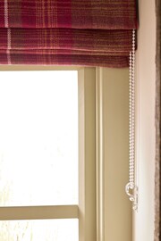 Red Ready Made Lined Roman Blind Highland Check - Image 7 of 7