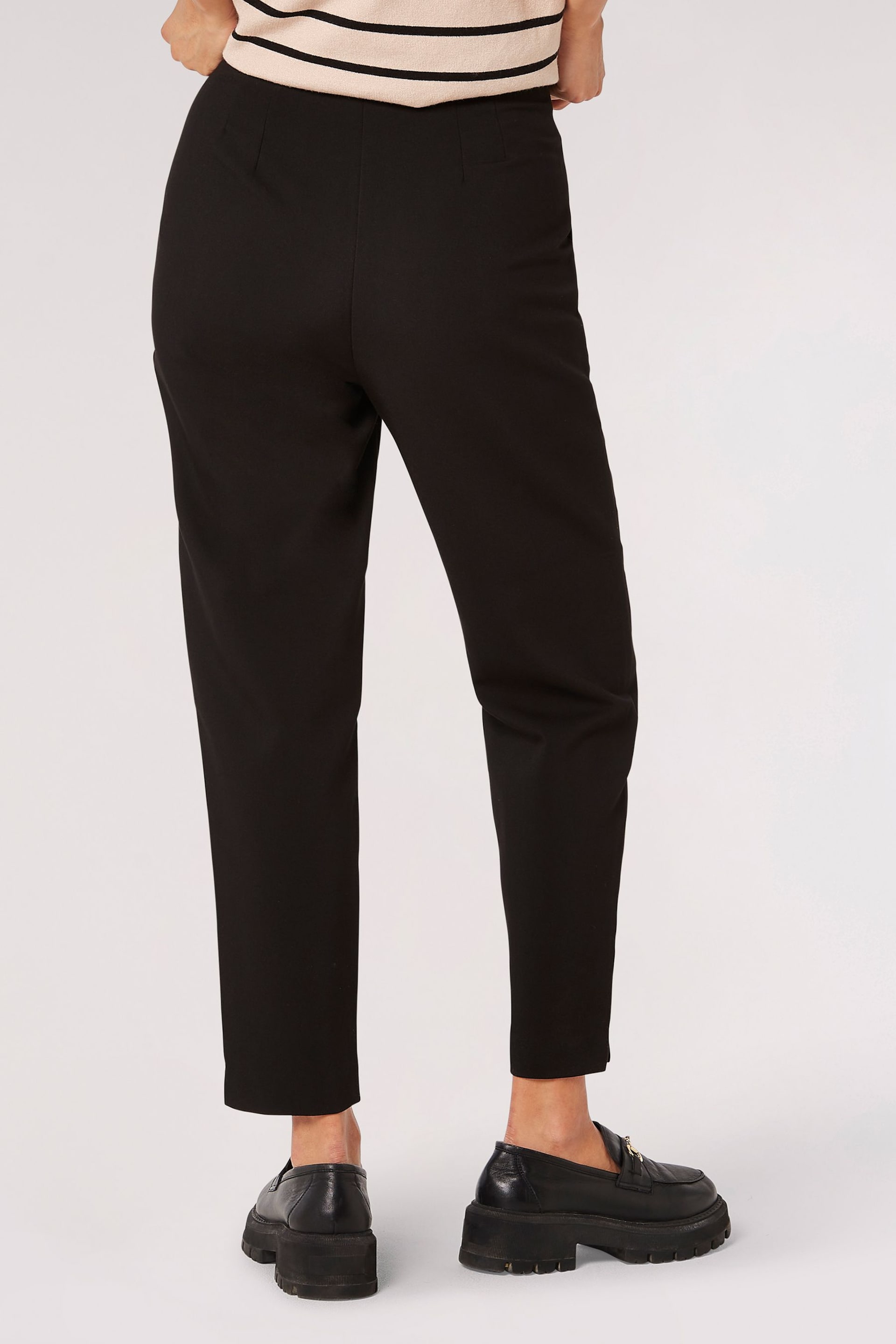 Apricot Black Pintuck Cigarette Trousers - Image 2 of 4
