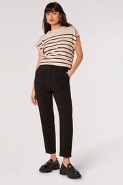 Apricot Black Pintuck Cigarette Trousers - Image 4 of 4