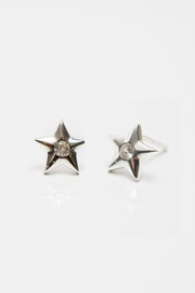 Simply Silver Sterling Silver Mini Star Stud Earrings - Image 2 of 3