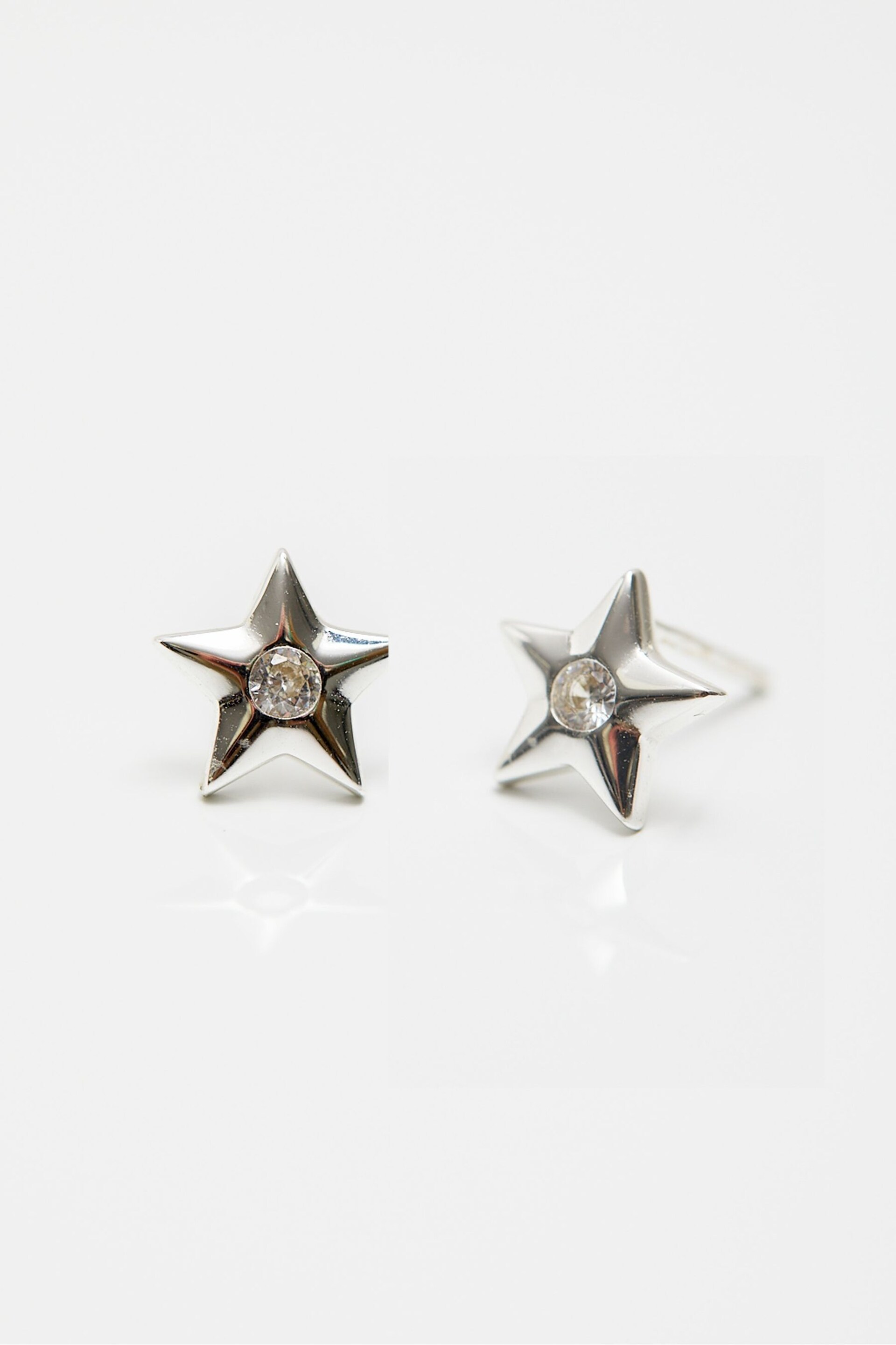 Simply Silver Sterling Silver Mini Star Stud Earrings - Image 2 of 3