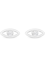 Simply Silver Sterling Silver Mini Evil Eye Stud Earrings - Image 1 of 3