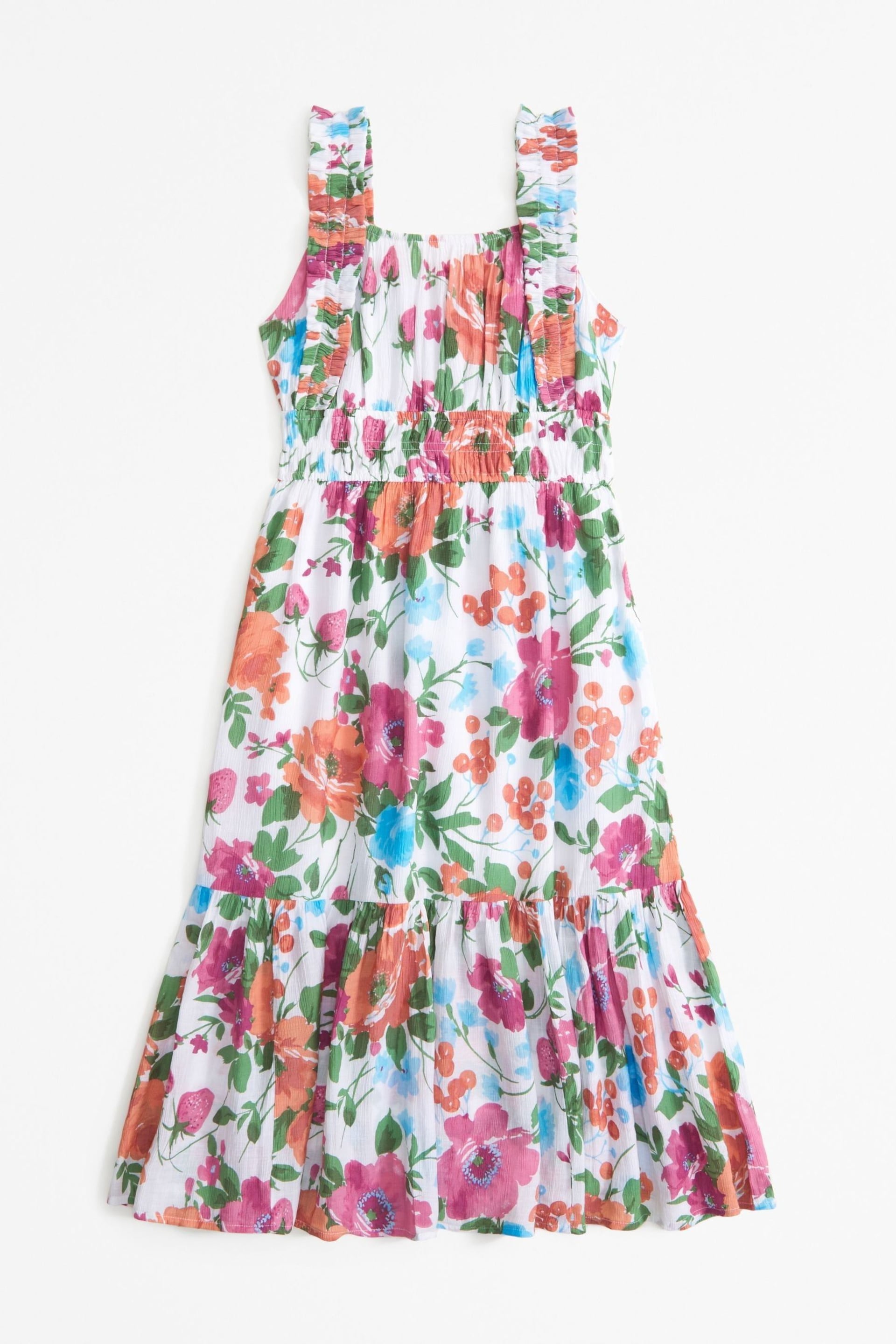 Floral Frill Sleeve Tiered Maxi Dress - Image 1 of 1