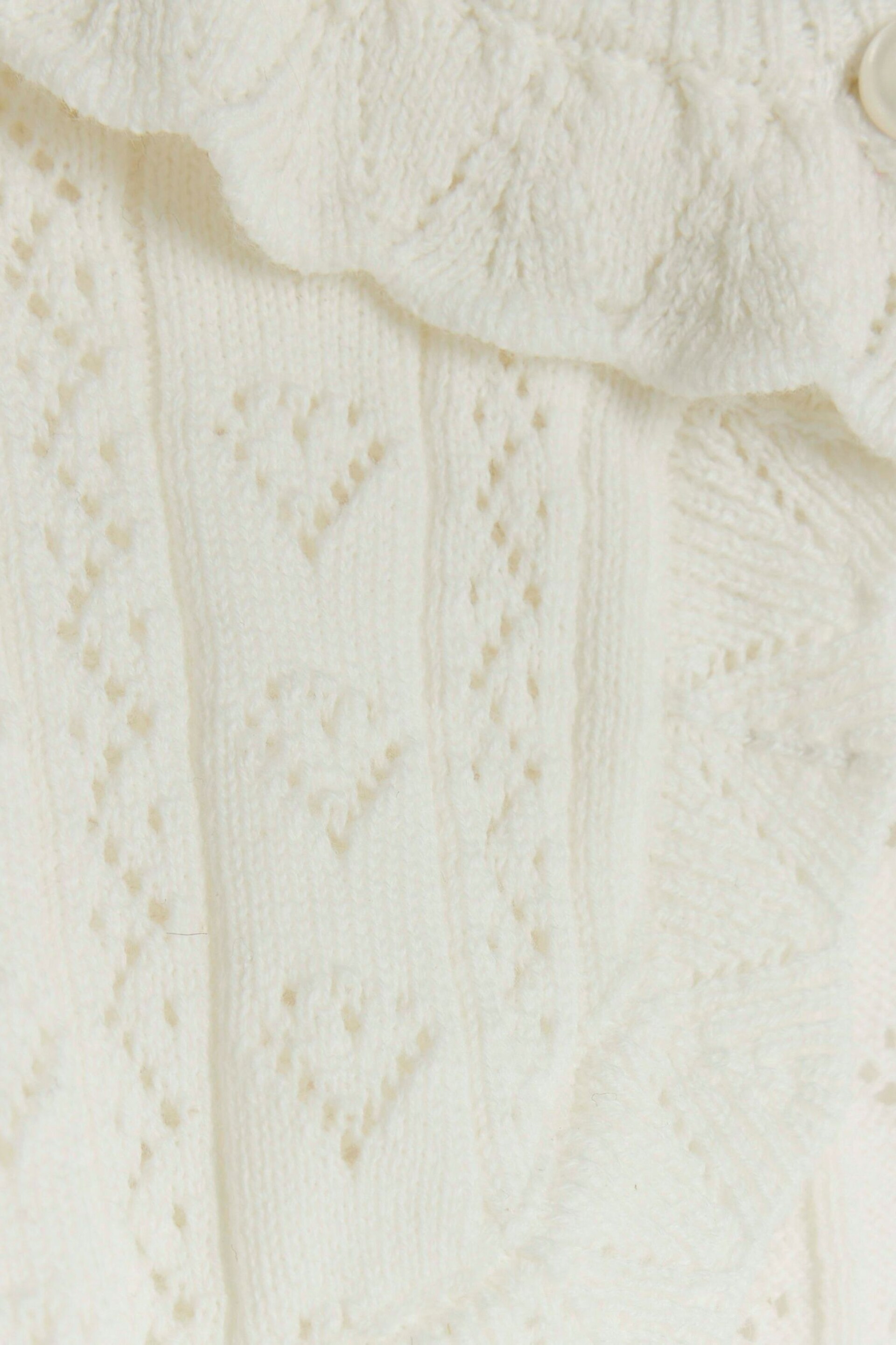 River Island Cream Baby Girls  Cropped Cardigan - Image 3 of 3