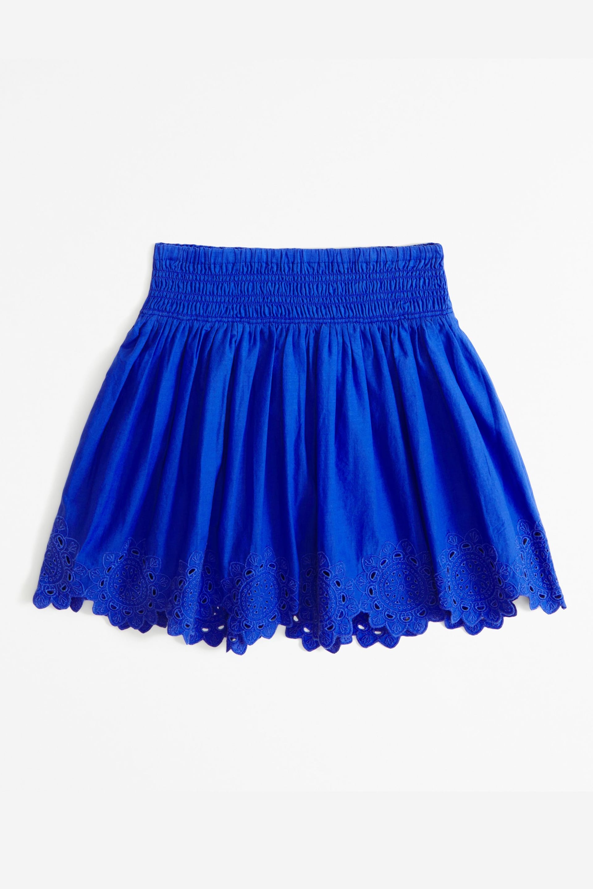 Abercrombie & Fitch Blue Eyelet Detail Boho Skirt - Image 1 of 2