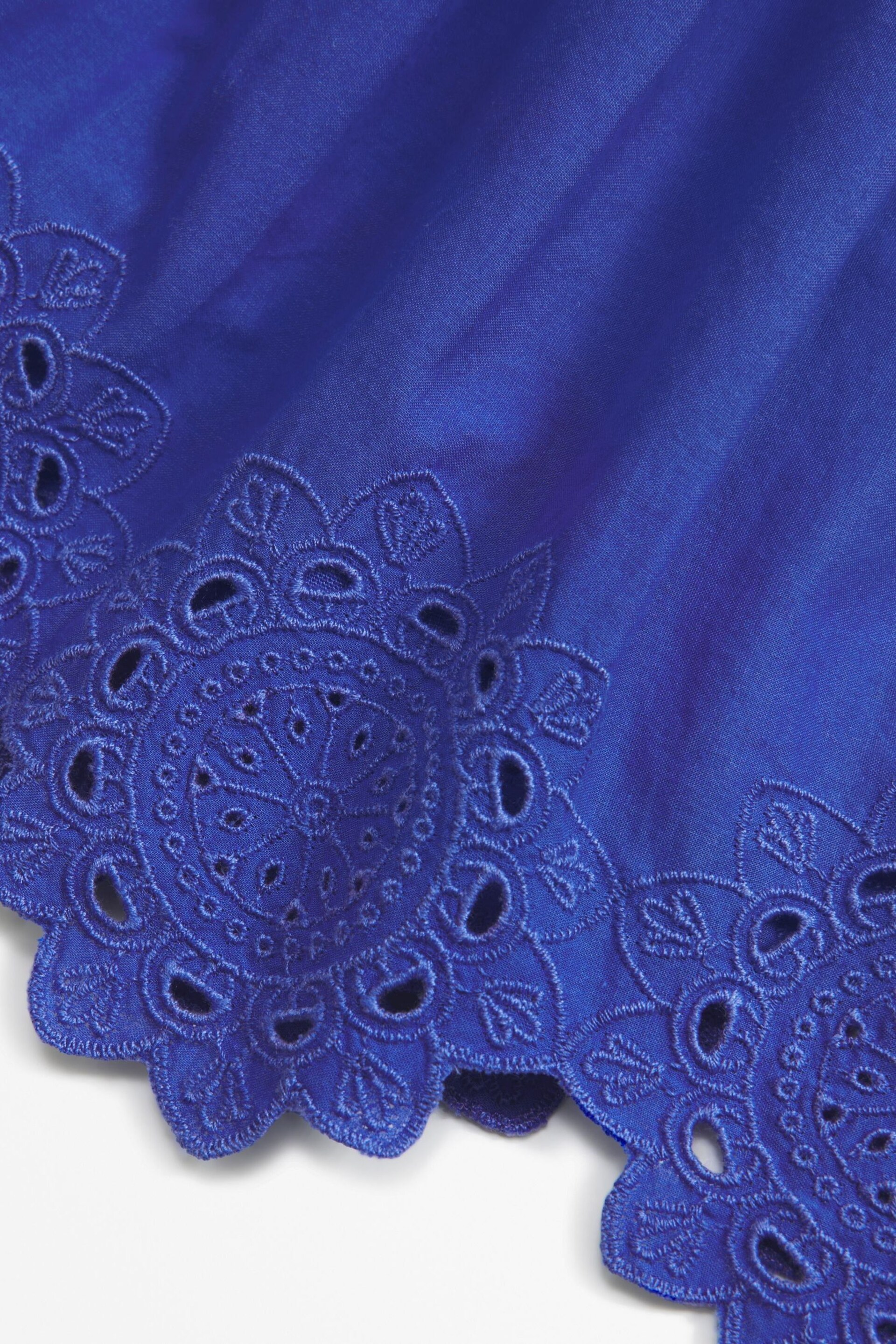 Abercrombie & Fitch Blue Eyelet Detail Boho Skirt - Image 2 of 2