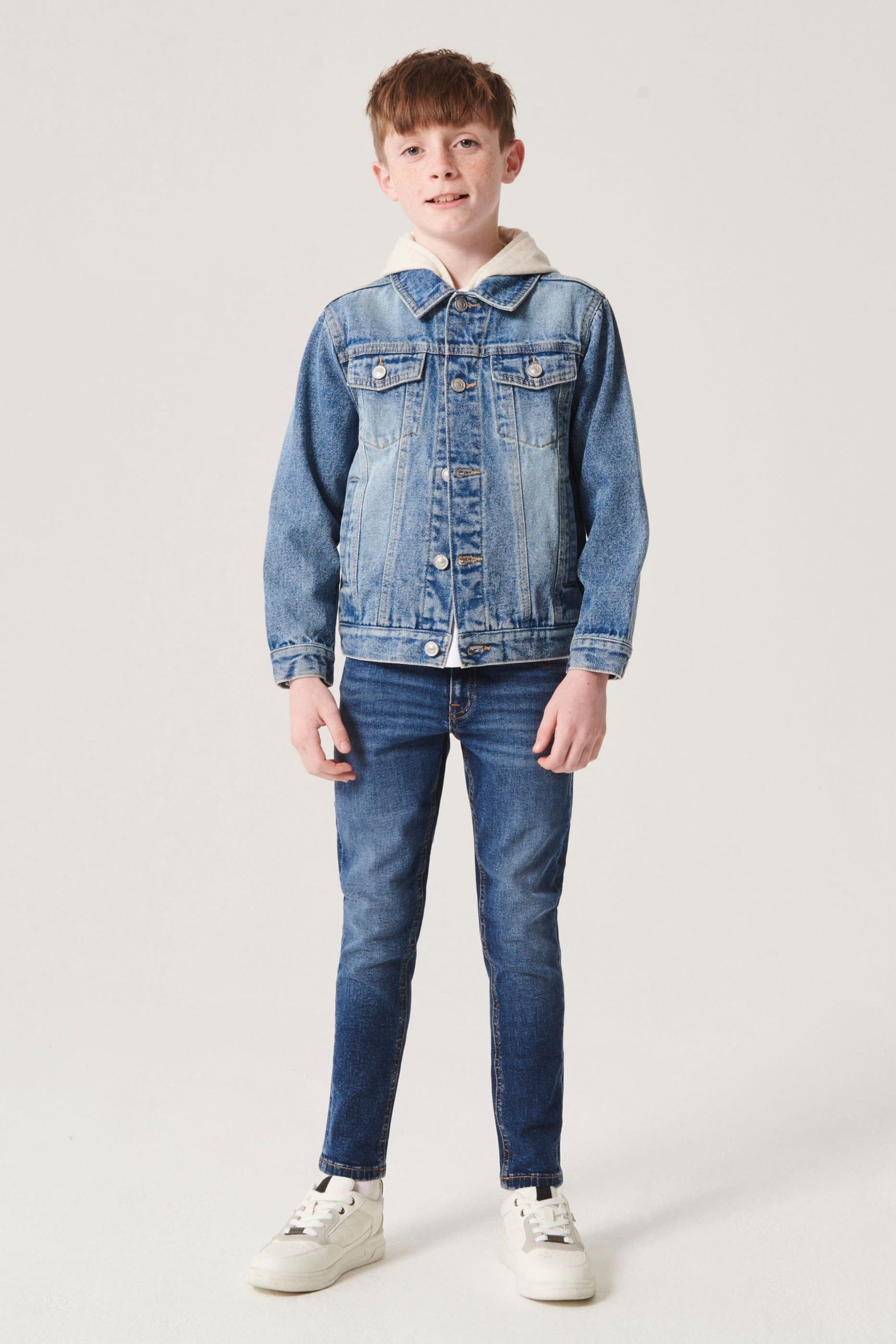River Island Blue Slim Relaxed Jeans - Image 1 of 4