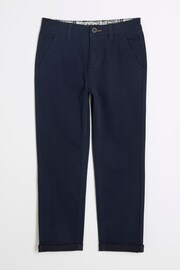 River Island Blue Boys Chinos Trousers - Image 1 of 3