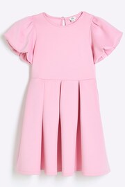 River Island Pink Girls Plain Scuba Dress - Image 1 of 4
