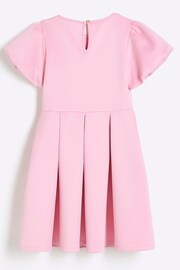 River Island Pink Girls Plain Scuba Dress - Image 2 of 4