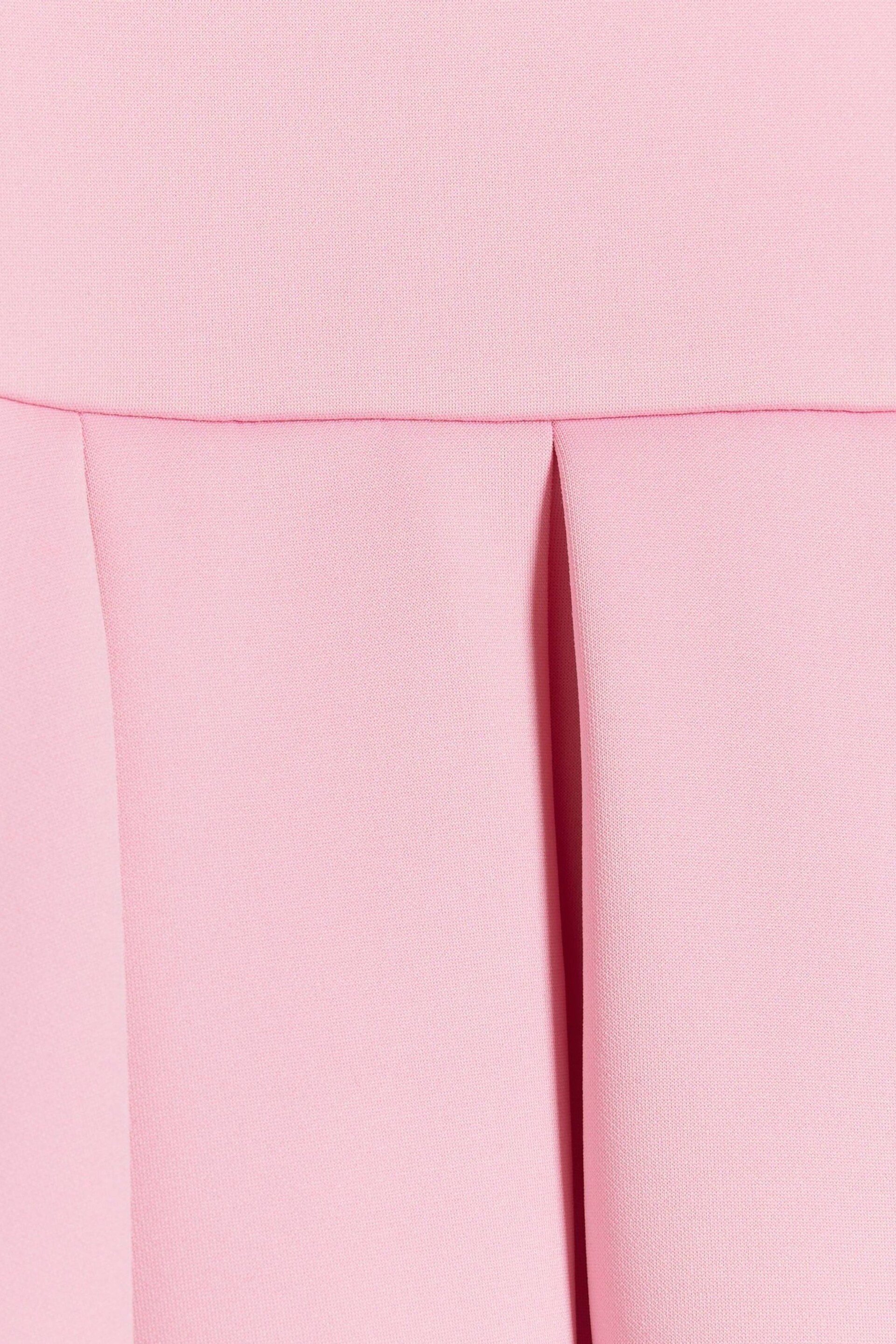 River Island Pink Girls Plain Scuba Dress - Image 4 of 4