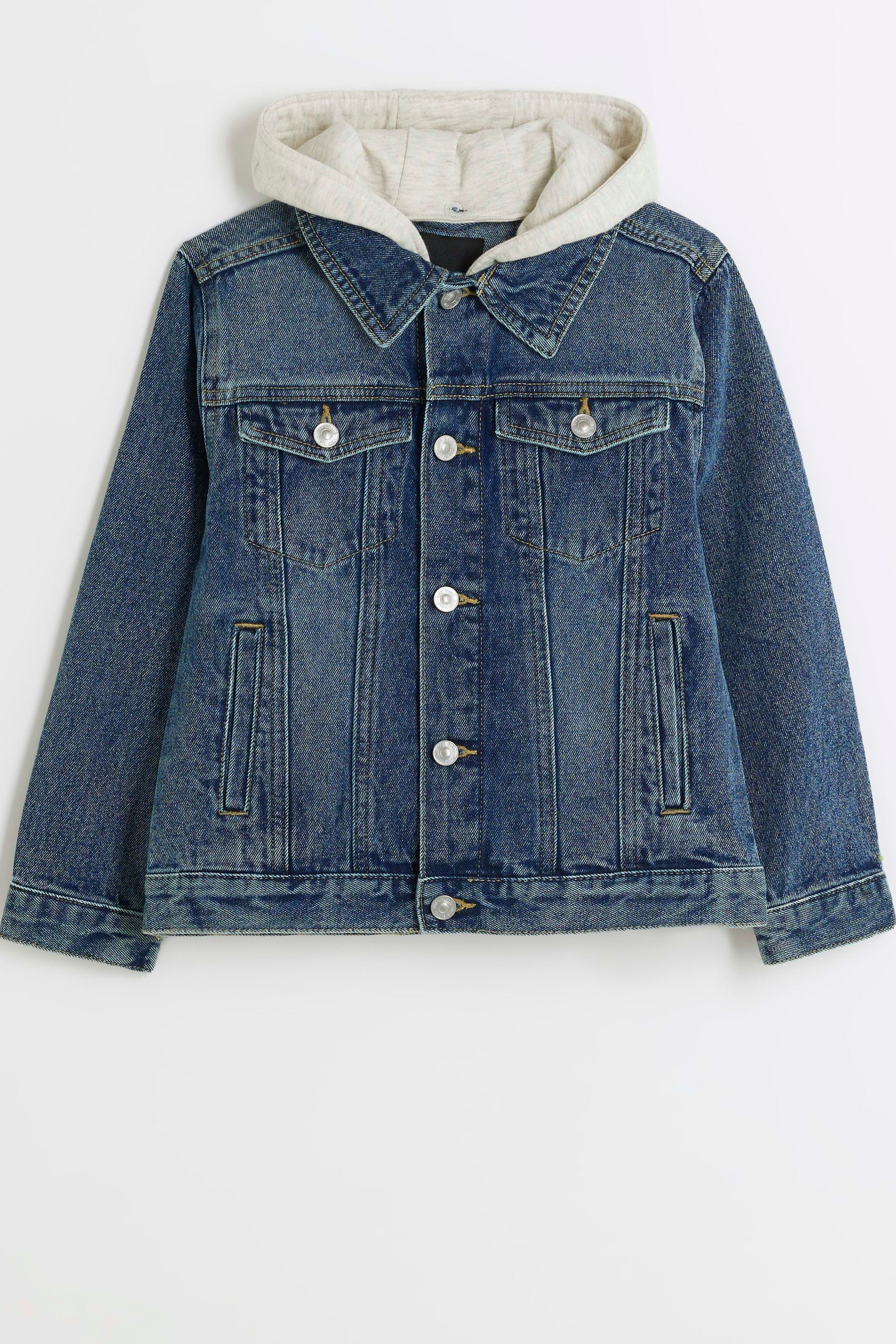 River island boys denim jacket hotsell
