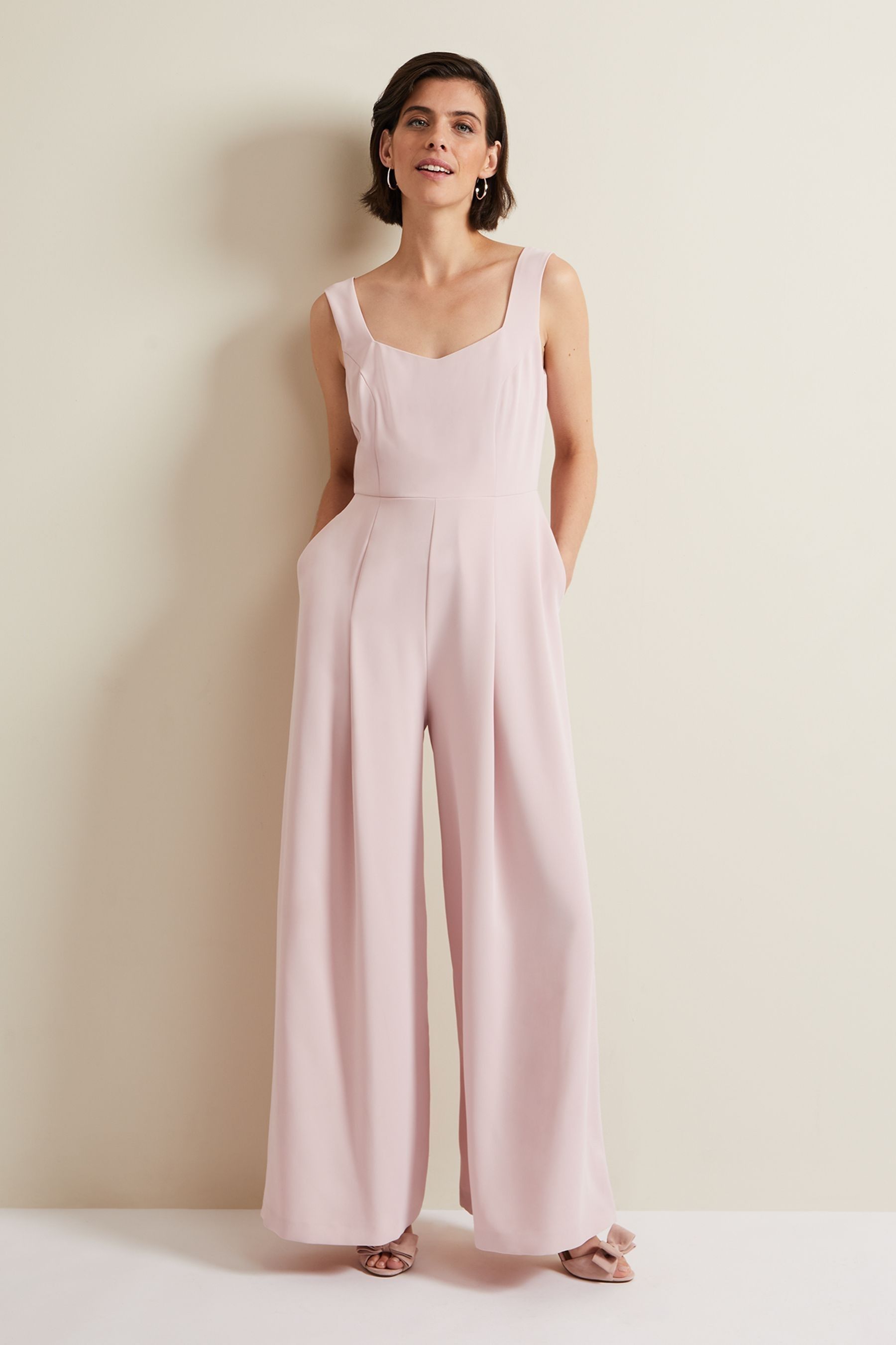 Buy Phase Eight Pink Petite Mariposa Lace Jumpsuit from the Next UK online shop