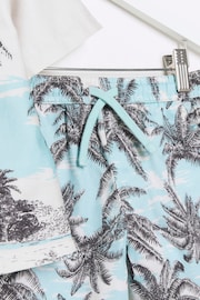 River Island Cream Boys Palm Print Pyjama Set - Image 4 of 5