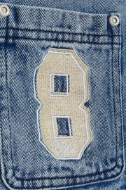 River Island Blue Boys Badged Denim Jacket - Image 3 of 3