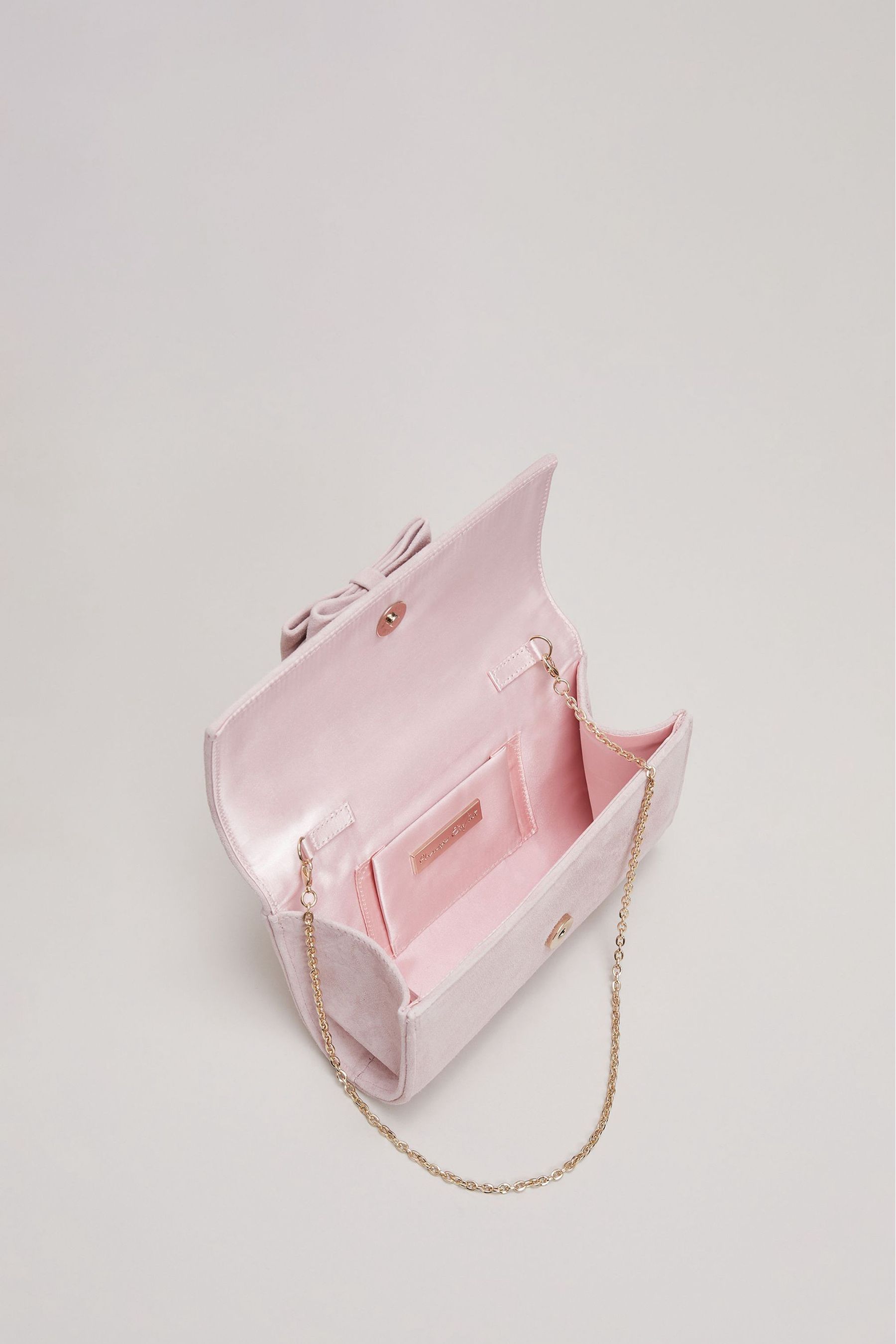 Buy Phase Eight Pink Bow Front Clutch Bag from the Next UK online shop