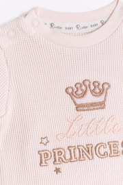 River Island Pink Baby Girls Romper & Joggers Set - Image 3 of 3