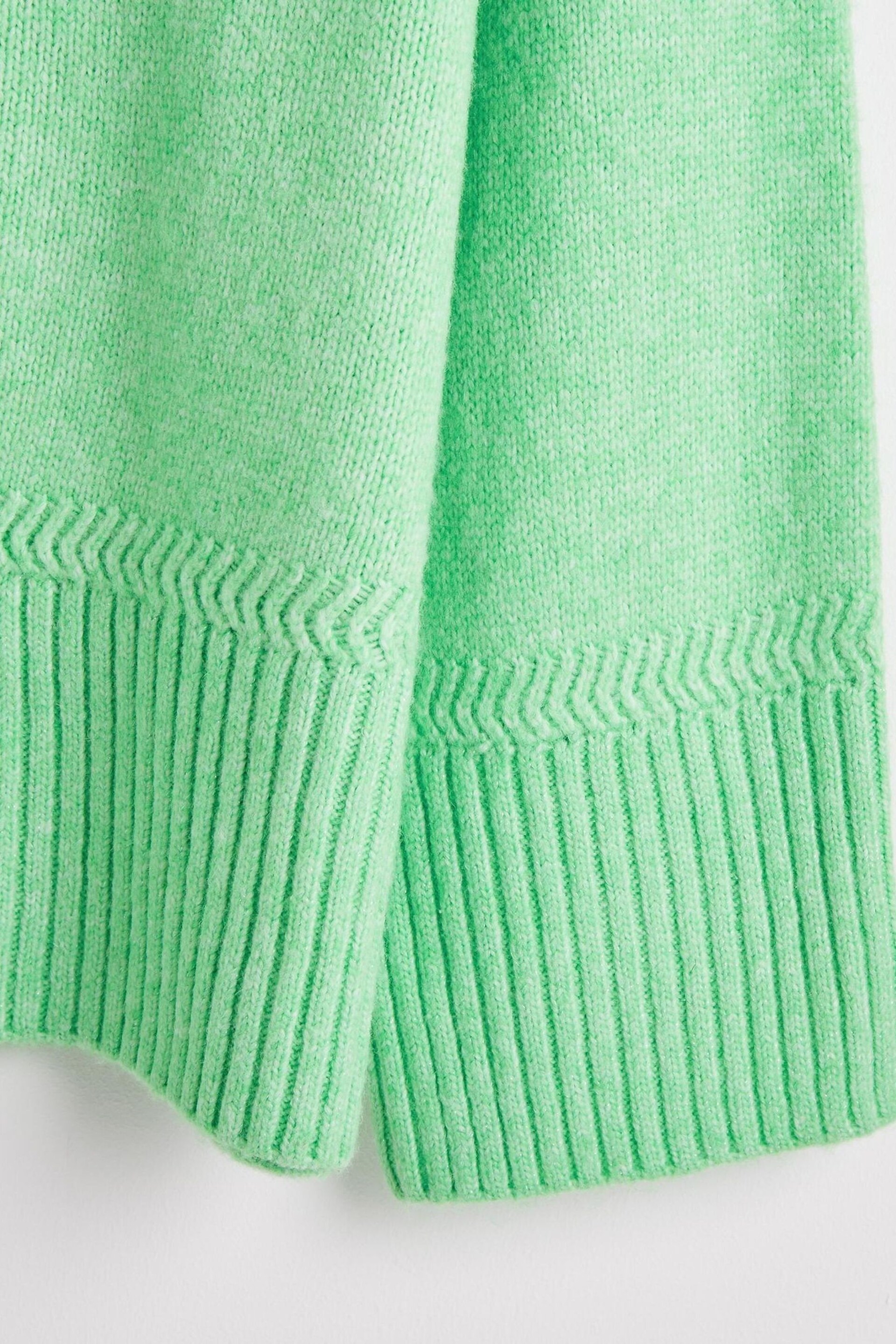 Oliver Bonas Green Longline Knitted Jumper - Image 3 of 8