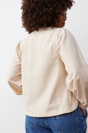 Oliver Bonas Cream Corduroy Shirt - Image 3 of 9