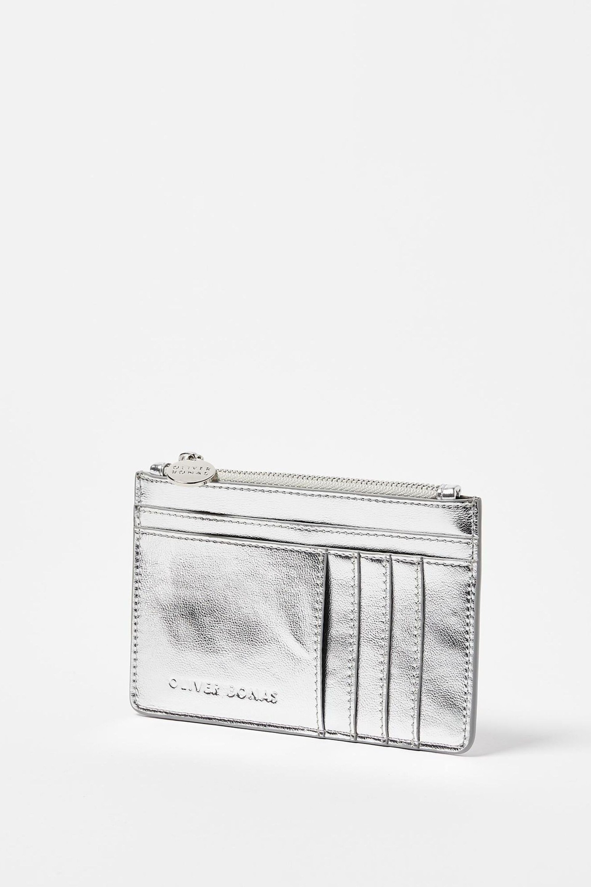 Oliver Bonas Silver Rita Leopard Print Card Holder - Image 2 of 6